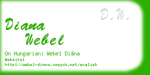 diana webel business card